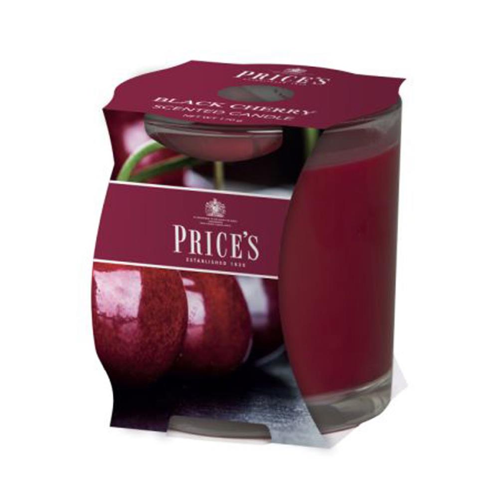 Price's Black Cherry Cluster Jar Candle Extra Image 1